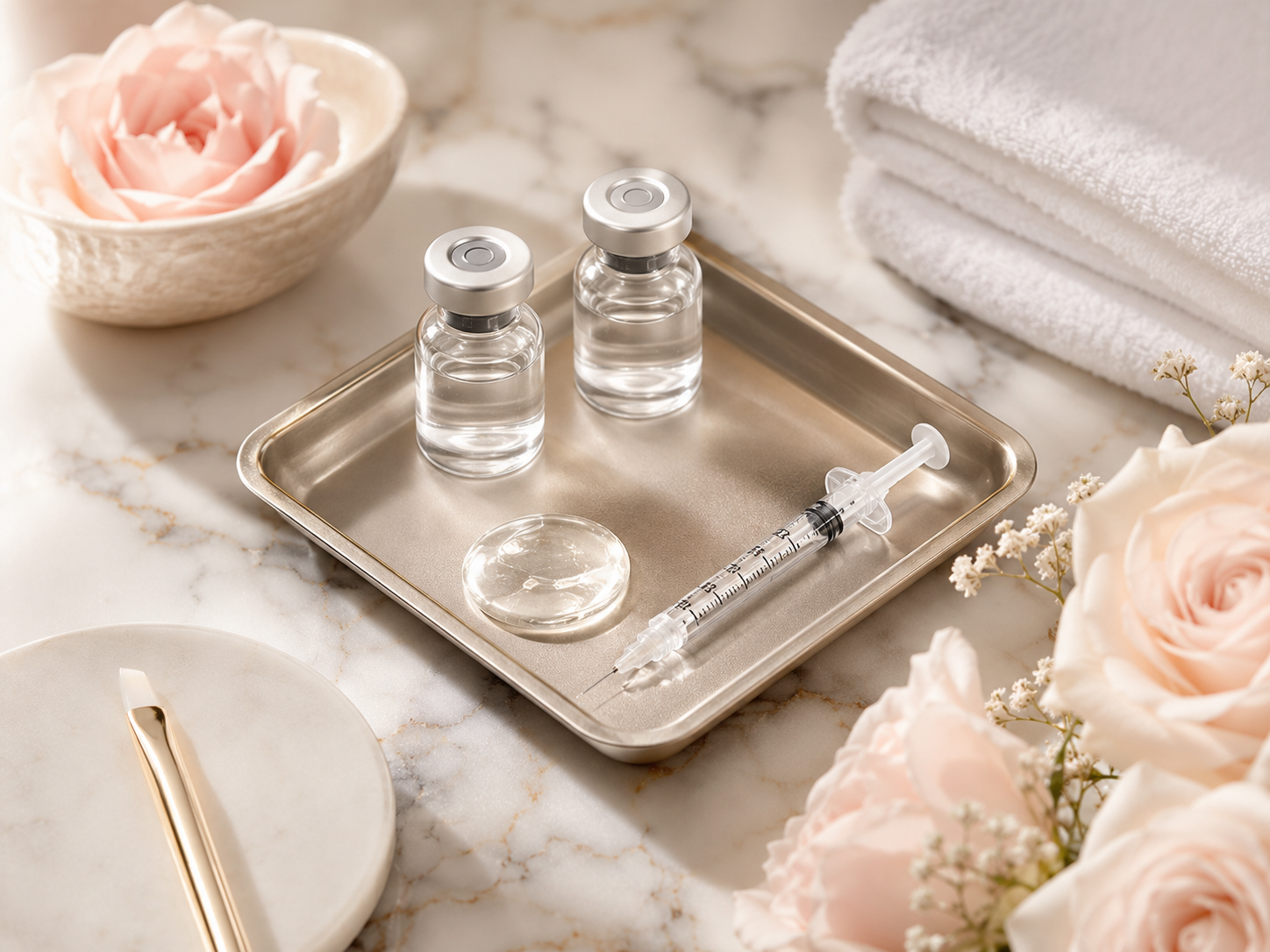 Hyaluronic acid lip fillers for natural lip enhancement in Brickell