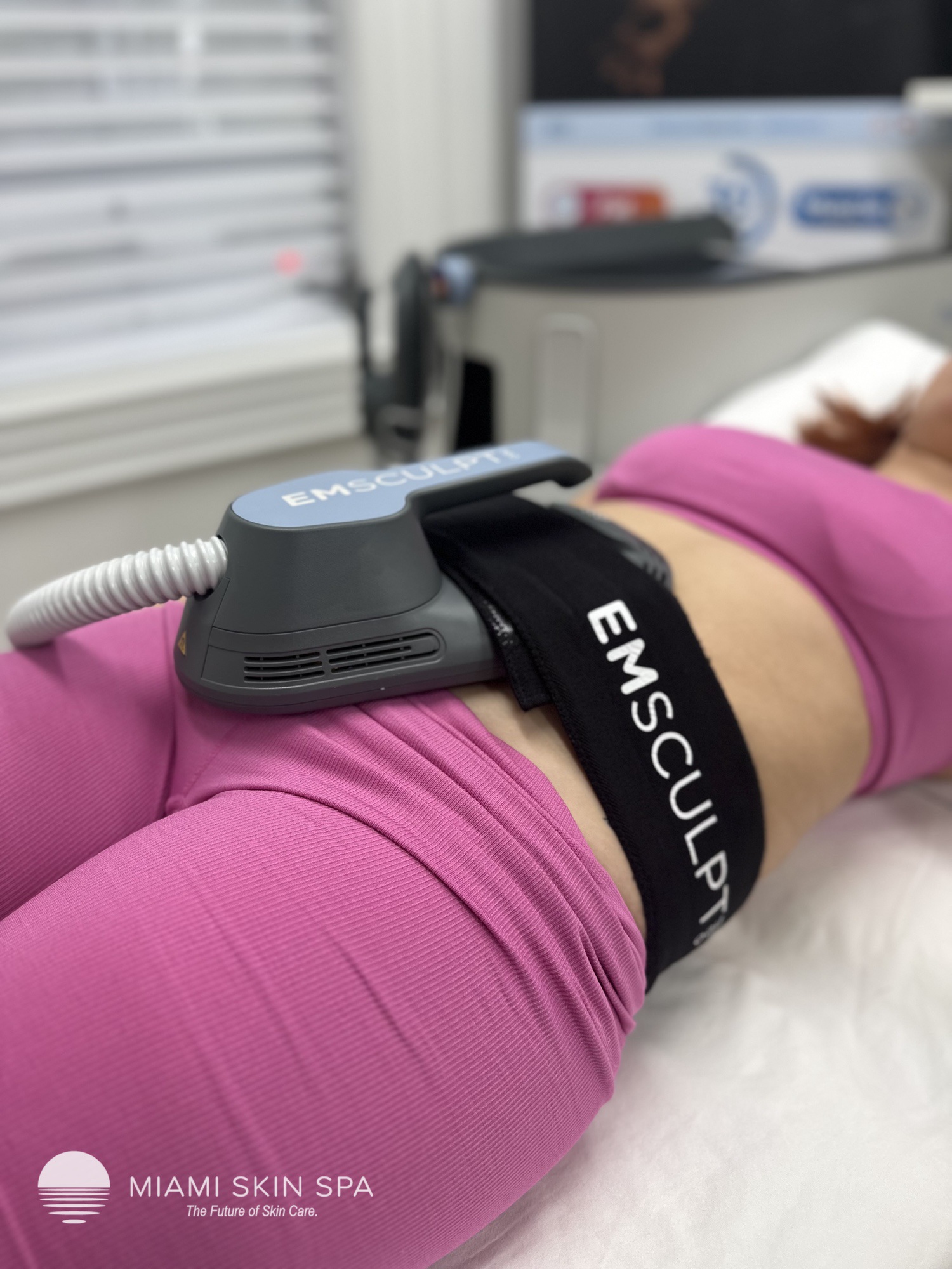 Muscle sculpting patient at Miami Skin Spa Brickell — toned, defined results